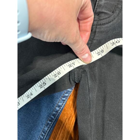 Vervet Jeans Women's 26 Black Skinny High Rise Ankle Button Fly Stretch Denim - Picture 6 of 8